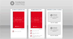 Desktop Screenshot of bilanci.fondazionecariparo.it